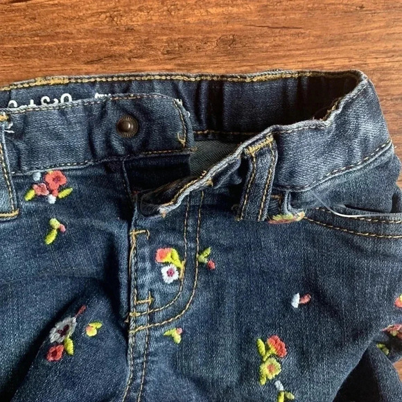 Cat & Jack Girls Denim Cit Off Shorts Size 5T New - Picture 5 of 6